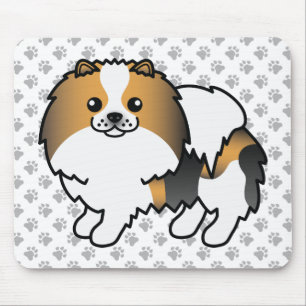Mousepad Enfermeiro Tricolor Pomeraniano Cão e patas