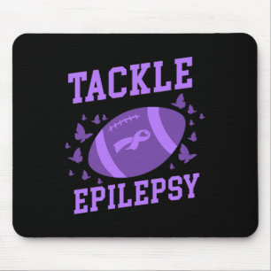 Mousepad Enfrentar a Consciência da Epilepsia de Futebol