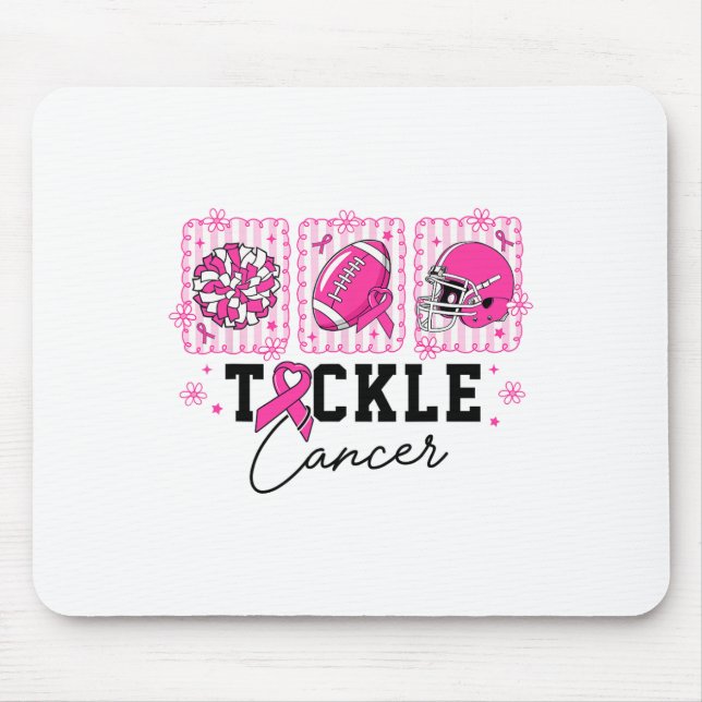 Mousepad Enfrentar a Consciência do Cancer da Mama (Frente)