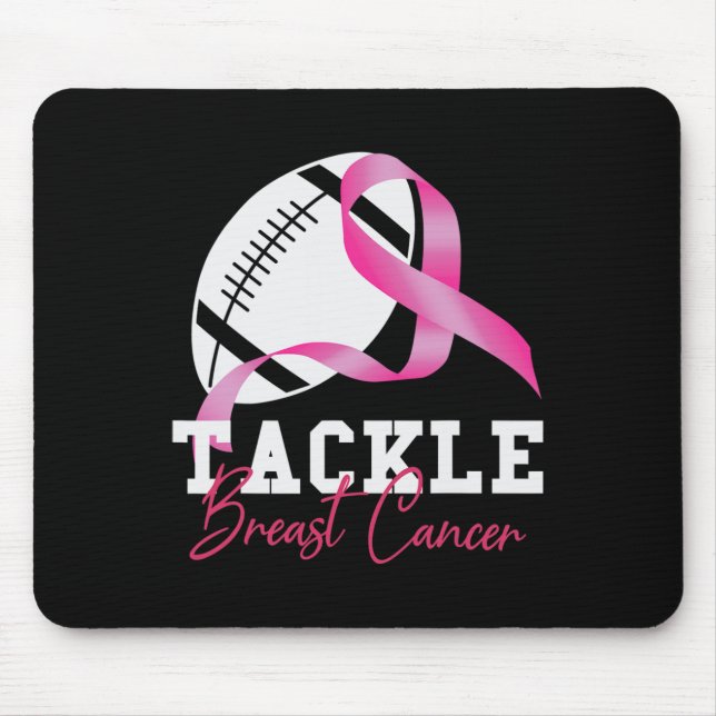 Mousepad Enfrentar o Cancer da mama Mulheres a Cancer da ma (Frente)
