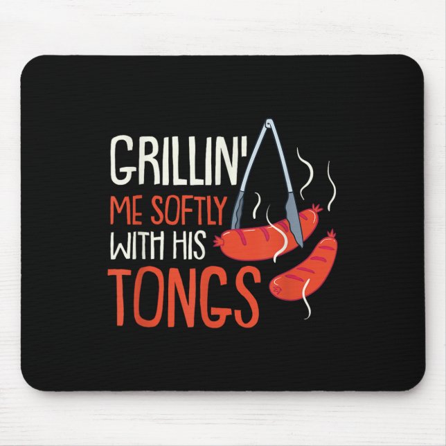 Mousepad Enganando-Me Suavemente Com O Tong, Eu Churrasco D (Frente)