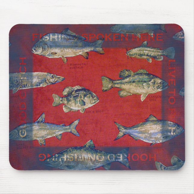 Mousepad Enganchado na pesca (Frente)