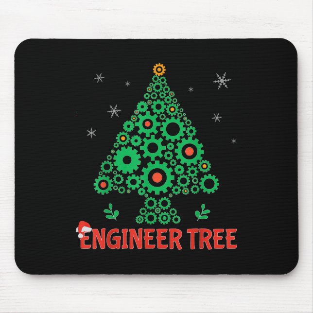 Mousepad Engenharia Mecânica da Árvore Engenheiro de Natal (Frente)