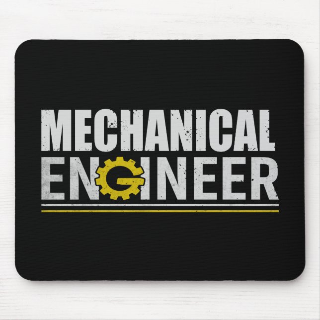 Mousepad Engenharia Mecânica Engenheiro Divertido (Frente)