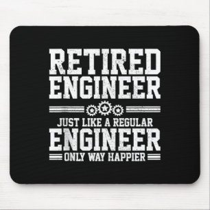 Mousepad Engenheiro Aposentado Engenharia Frase Engraçada A
