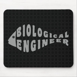 Mousepad Engenheiro Biológico Peixe Cinza