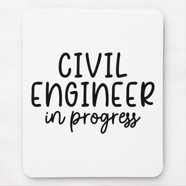 Mousepad engenheiro civil Figurume Engenheiro Civil em curs (Frente)