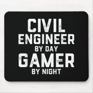 Mousepad Engenheiro Civil Por Jogador Do Dia Por Engenheiro
