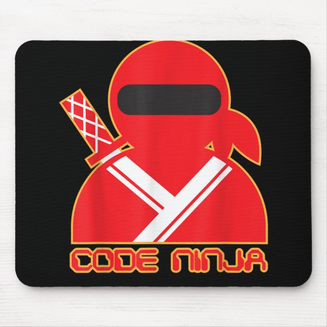 Mousepad Engenheiro de Codificação de Computadores Ninja -  (Frente)