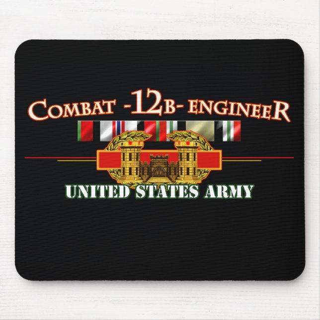 Mousepad Engenheiro de combate 12B OEF OIF (Frente)