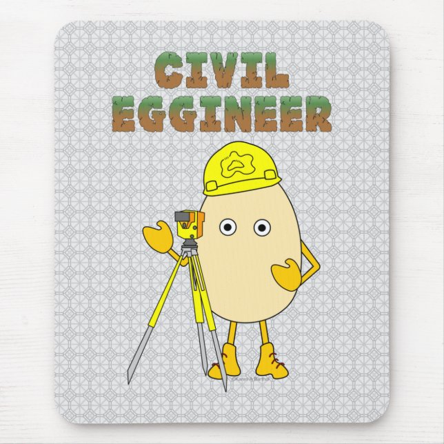 Mousepad Engenheiro de Engenheiro Civil (Frente)