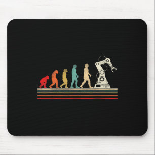 Mousepad Engenheiro de Robótica Robô Retro Vintage