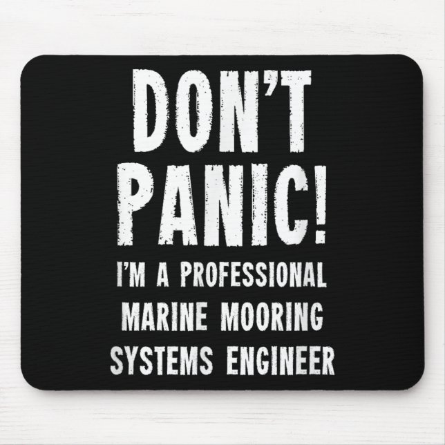 Mousepad Engenheiro de Sistemas de Amarração Marinha (Frente)