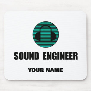 Mousepad Engenheiro de Som Personalizado Engenharia de Áudi