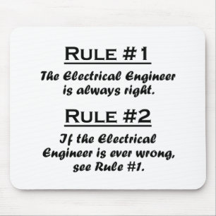 Mousepad Engenheiro electrotécnico da regra