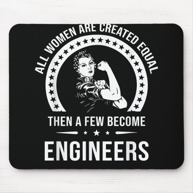 Mousepad Engenheiro Engraçado Para Todas As Mulheres É Cria (Frente)