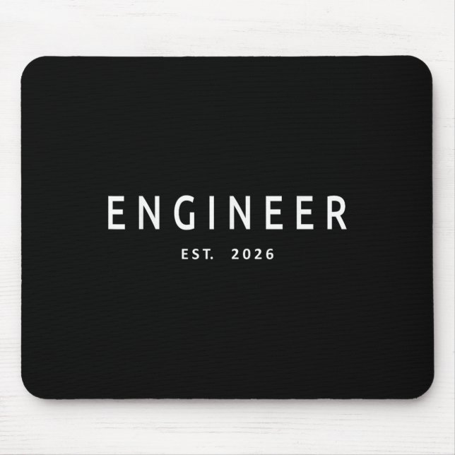 Mousepad Engenheiro Est. Graduação em engenharia de 2026 (Frente)