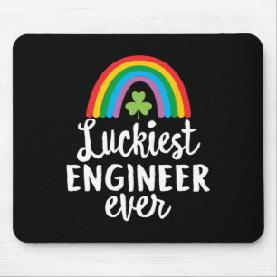 Mousepad Engenheiro Mais Sortudo Sempre Dia de São Patrício