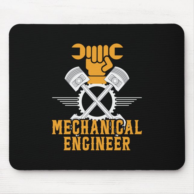 Mousepad Engenheiro mecânico do engenheiro (Frente)