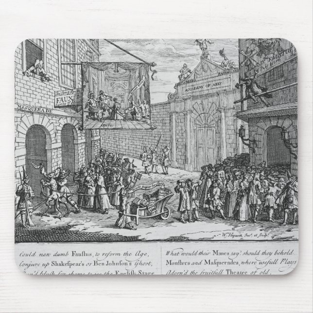 Mousepad Engenheiros e óperas, porta de Burlington, 1724 (Frente)