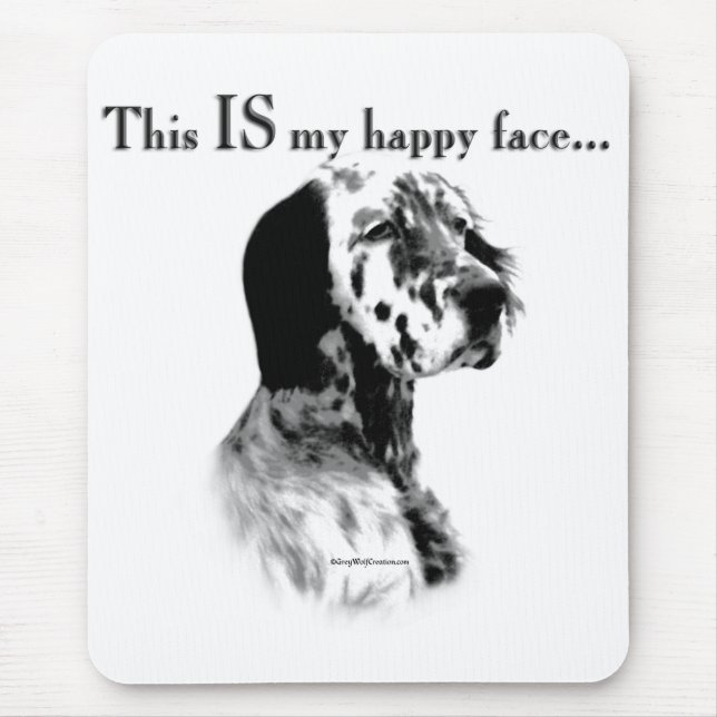 Mousepad English Setter Happy Face (Frente)