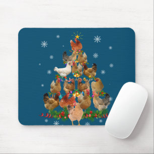 Mousepad Engraçada Árvore de Natal de Frango Pet Lover