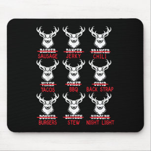 Mousepad Engraçada Caça Papais noeis Tee Men Hunter Chri