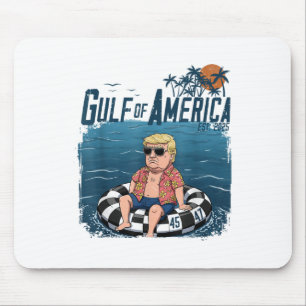 Mousepad Engraçada Camisa Do Golfo Dos Eua América no Leste