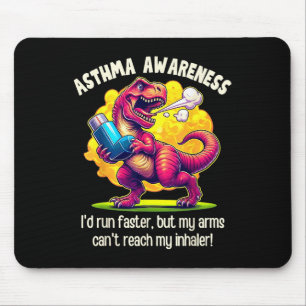 Mousepad Engraçada Consciência da Asma T-rex