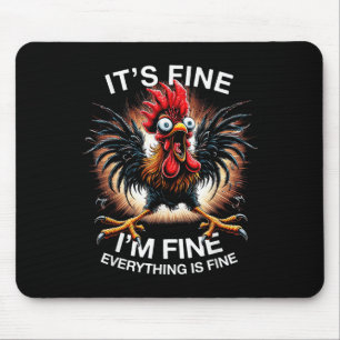Mousepad Engraçada Tea Gráfica É Fine Im Fine Weiry Chi