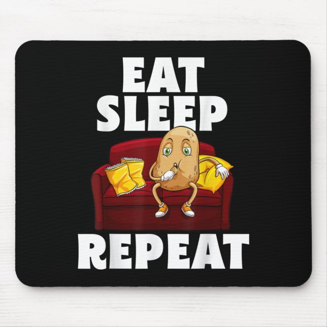 Mousepad Engraçada Vida Esputa Batata Lover Vegetariana Mun (Frente)