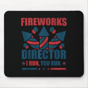 Mousepad Engraçado 4º De Julho Diretor De Fogos De Artifíci