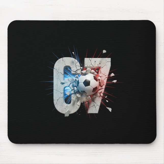 Mousepad Engraçado 67 Futebol Gotejamento Seis Sete Meme 6  (Frente)