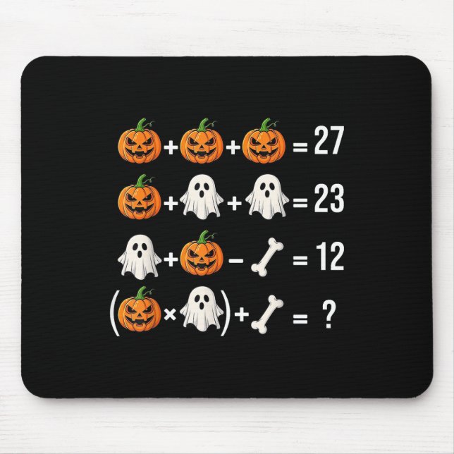 Mousepad Engraçado 67 Meme Abóbora Fantasma Professor de Ma (Frente)
