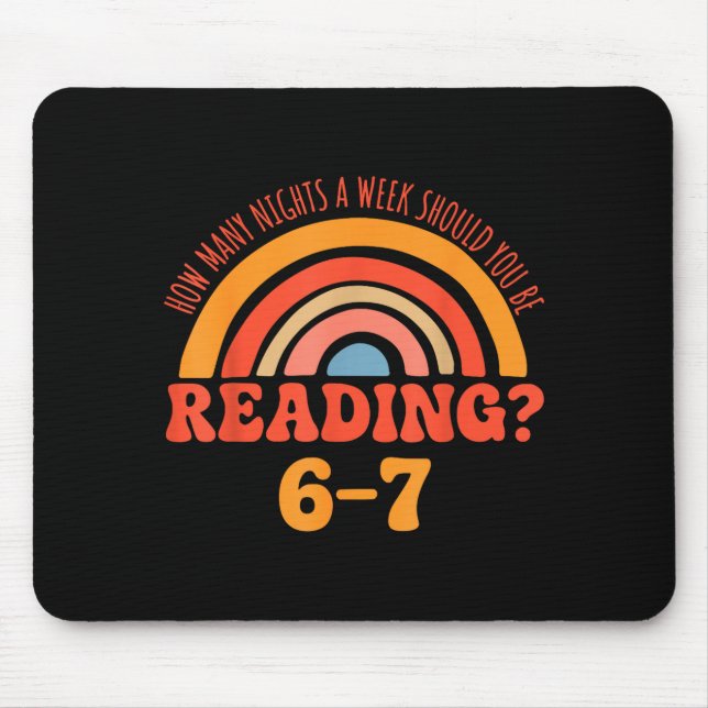 Mousepad Engraçado 6-7 Englieacher 67 Meme Leitura  (Frente)