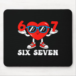Mousepad Engraçado 6 7 Meme Coração Gen Alpha Seis Sete 67 