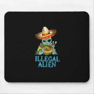Mousepad Engraçado Alienígena ilegal, Legal Comida de Taco