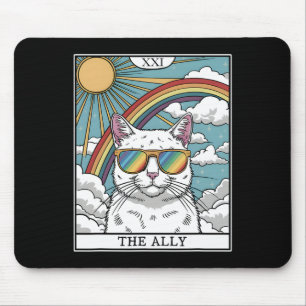 Mousepad Engraçado Ally Cat Sunvidles Lgbtq Gay Lésbica Biu