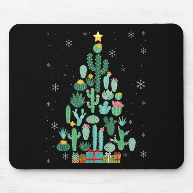 Mousepad Engraçado Árvore de Natal Bem Suculta Gardener Cac (Frente)