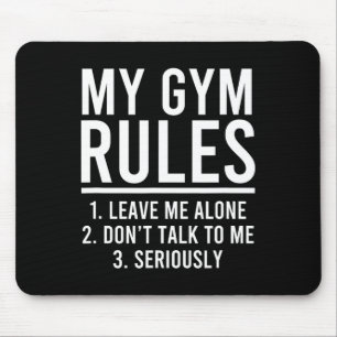 Mousepad Engraçado As Minhas Regras De Gym