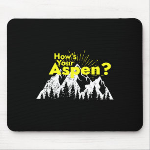 Mousepad Engraçado Aspen Colorado esquiando como está seu A