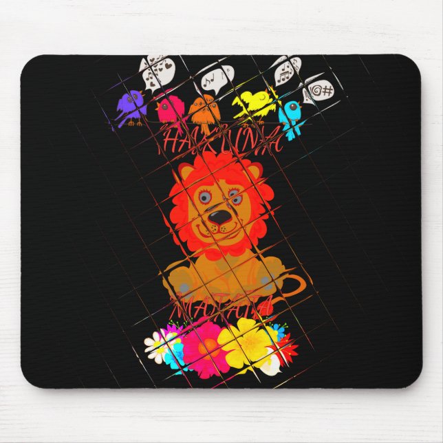 Mousepad Engraçado Baby Lion King: Hakuna Matata Art Design (Frente)
