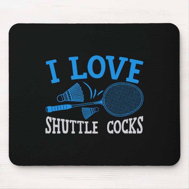 Mousepad Engraçado Badminton Humor Smash Shuttle Birdie Esp (Frente)