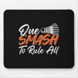 Mousepad Engraçado Badminton Humor Smash Shuttle Birdie Esp