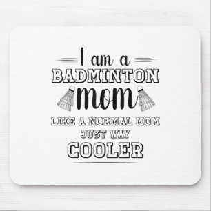 Mousepad Engraçado Badminton Mãe Shirt Mulheres Jogador de