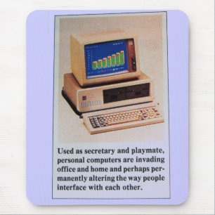 Mousepad Engraçado Blurb de Computador Pessoal 1981