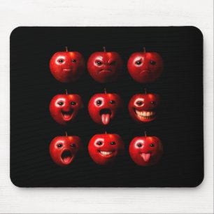 Mousepad Engraçado Bobo Ai Geração Z Meme Humor Fruta Amor