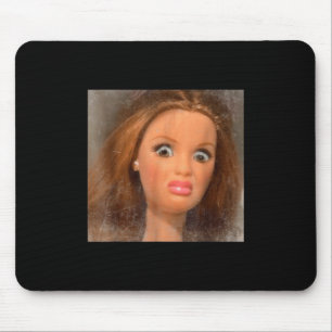Mousepad Engraçado Boneca Cara-de-Cara