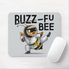 Mousepad Engraçado Buzz-Fu Bee Artes Marciais