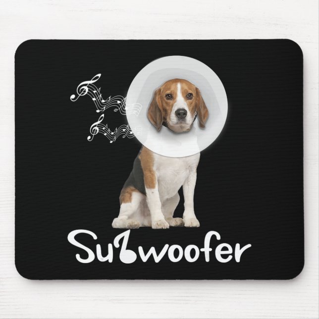 Mousepad Engraçado Cachorro Cachorro Cachorro Subwoofer Gif (Frente)